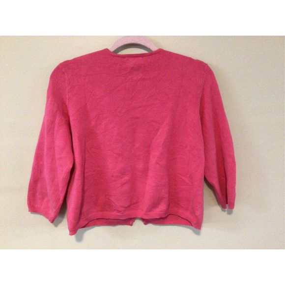 New York & Company Pink Cardigan with Embroidery - Picture 9 of 9